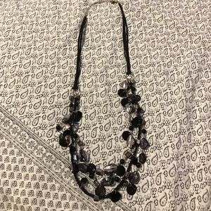 Black and Grey Shell Necklace